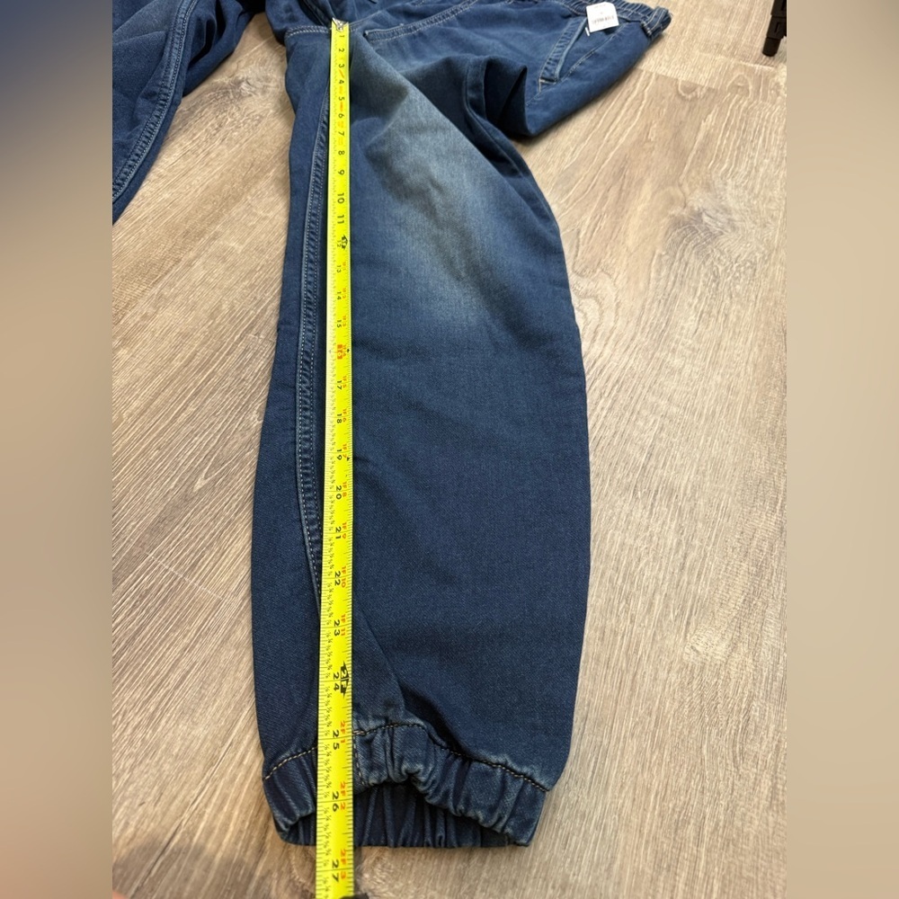 NWT GAP High Rise Denim Girlfriend Utility Joggers Small - Picture 13 of 14